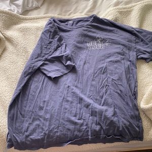 dark blue aerie distressed T-shirt
